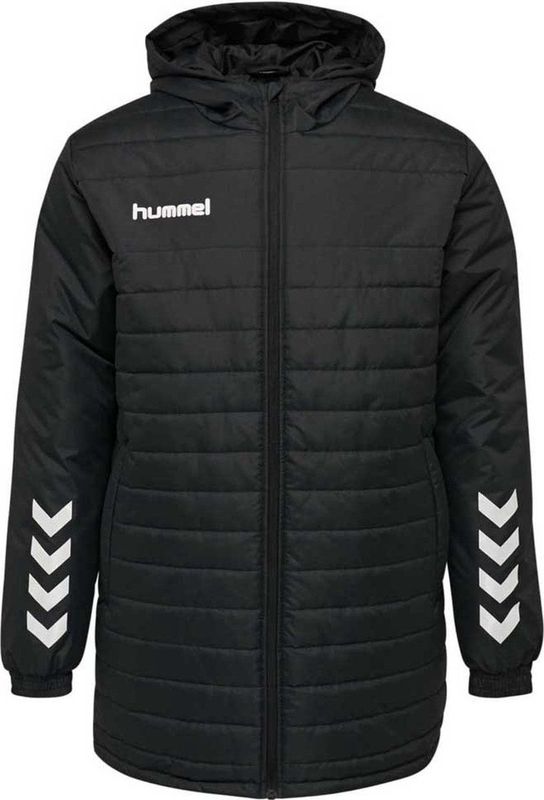 Hummel - hmlPROMO Kids Bench Jas - Zwart - Polyester - Gewatteerd Ontwerp