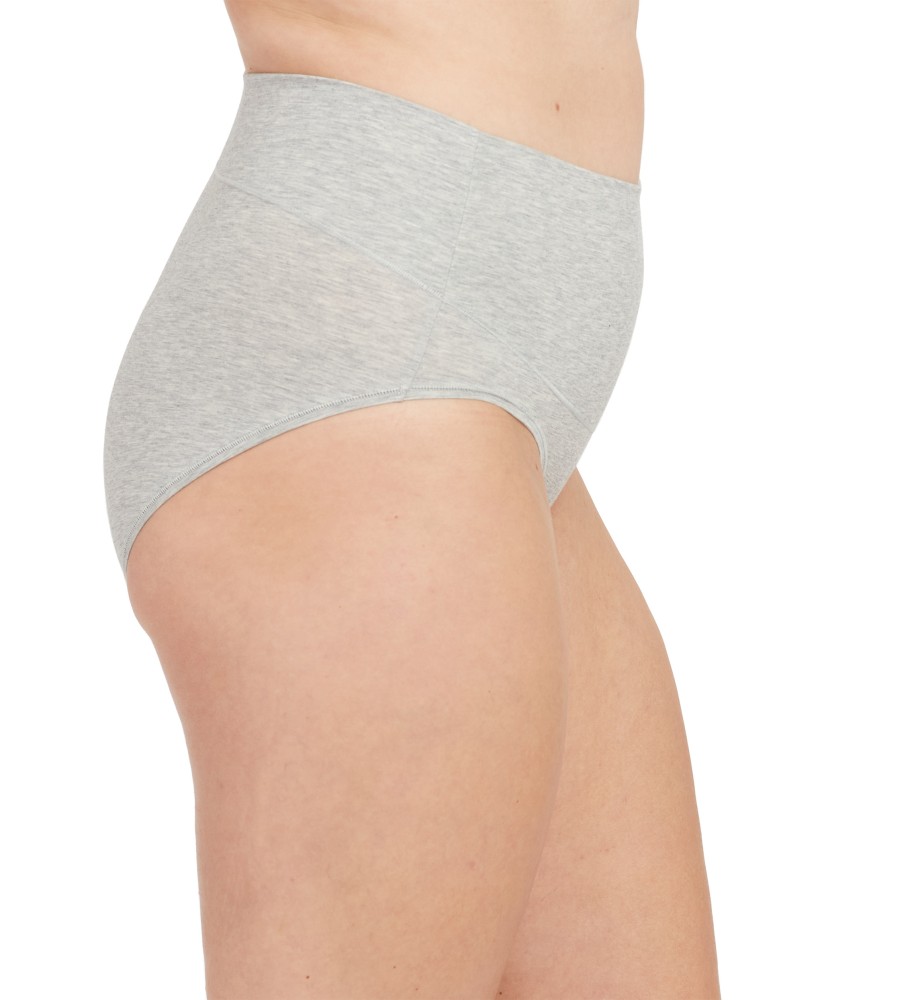 Cuecas modeladoras SPANX de algodão cinza