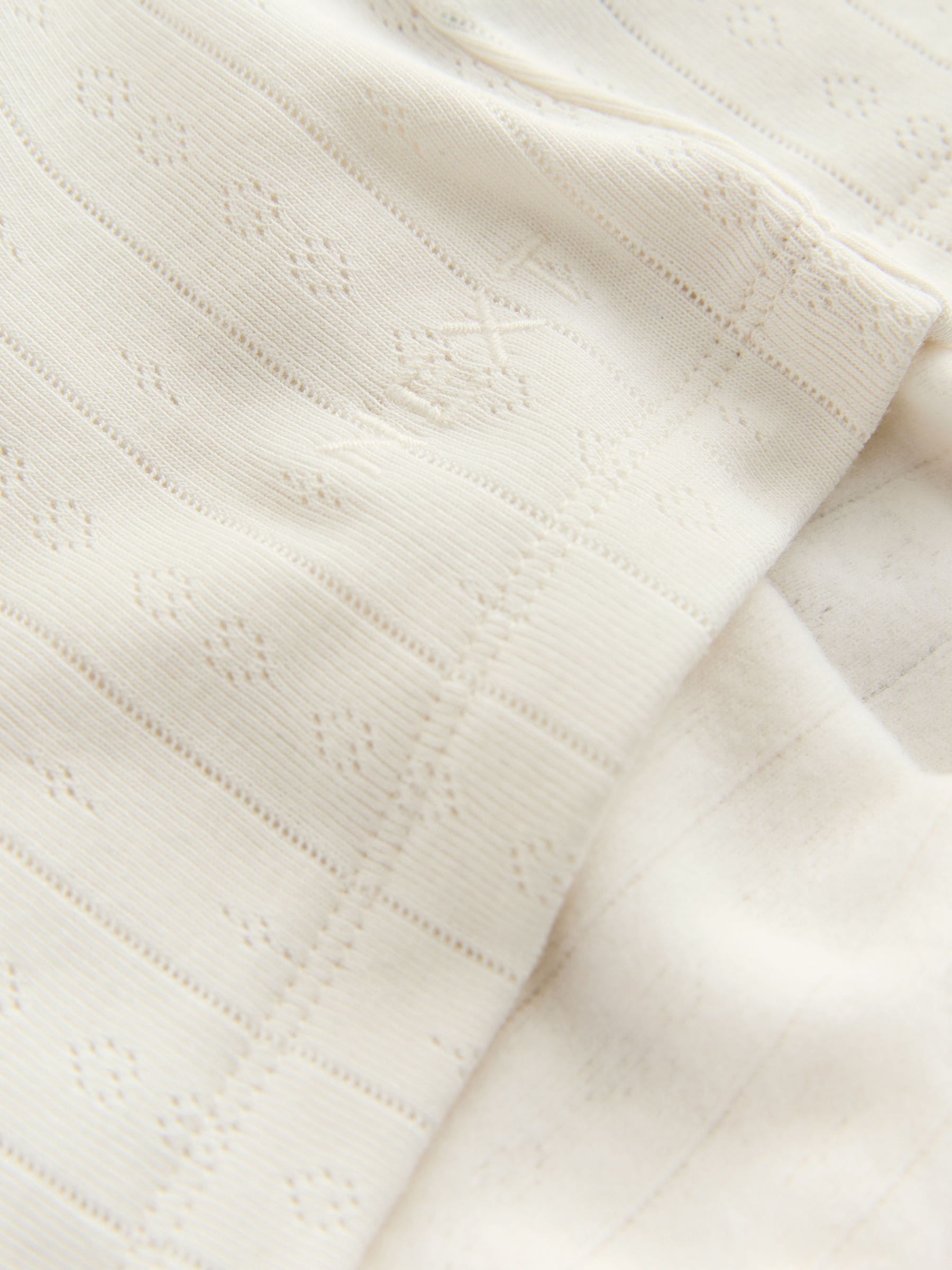 Crème - Thermal Maximum Warmth Cosy Pointelle Long Sleeved Top