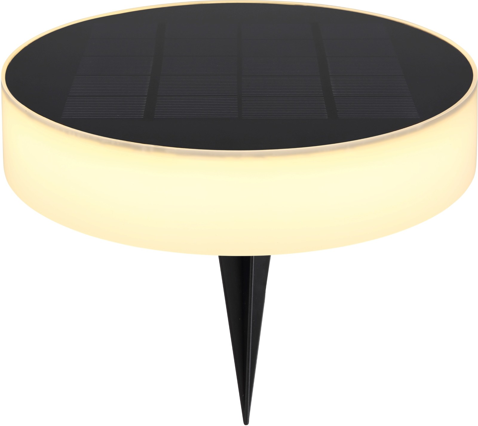 Solarleuchte - schwarz-opal - 4,5 cm hoch