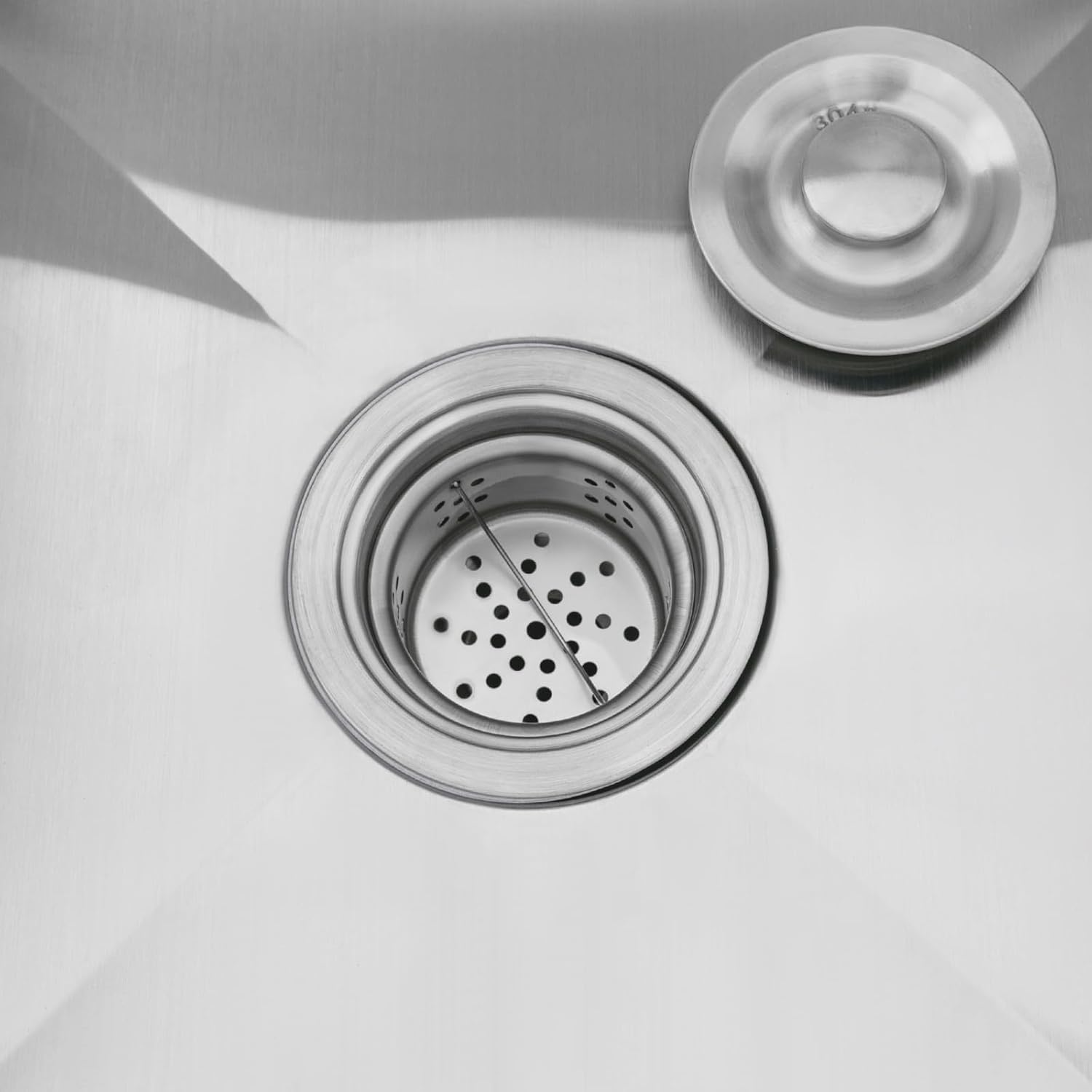 Freistehende Küchenspüle Edelstahl Spültisch Edelstahlspüle Freistehend mit Wasserhahn KüchenspüLe mit Unterschrank Edelstahl Multifunktionswaschtisch Spültisch 1 Becken 80 x 55 x 84cm