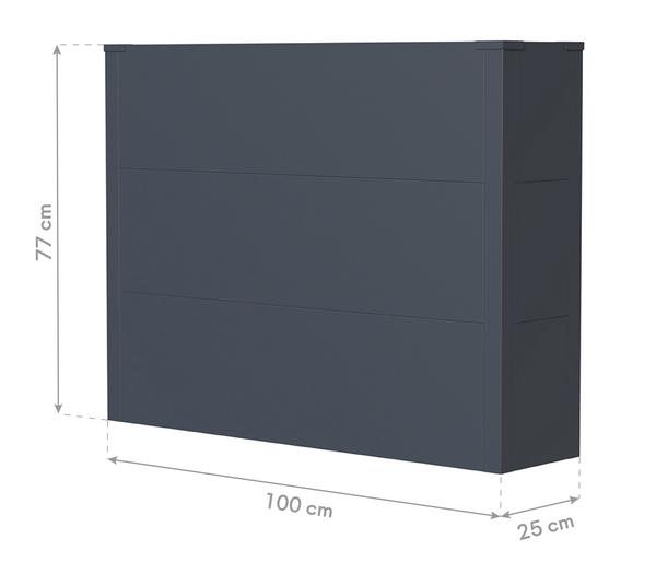 Westmann Metall-Pflanzkasten Talus, anthrazit