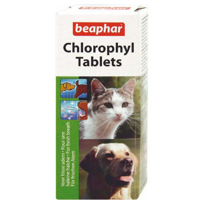 beaphar Chlorophyll Tabletten Hund/Katze für frischen Atem 30Stk.