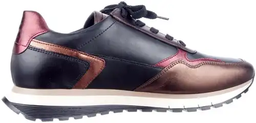 Gabor zwart/brons combi 76.378.27 H - maat 9 sneaker zwart/brons combi - maat 9 Calandschoen