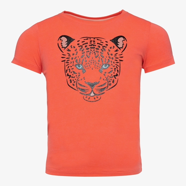 TwoDay meisjes T-shirt met tijgerkop
