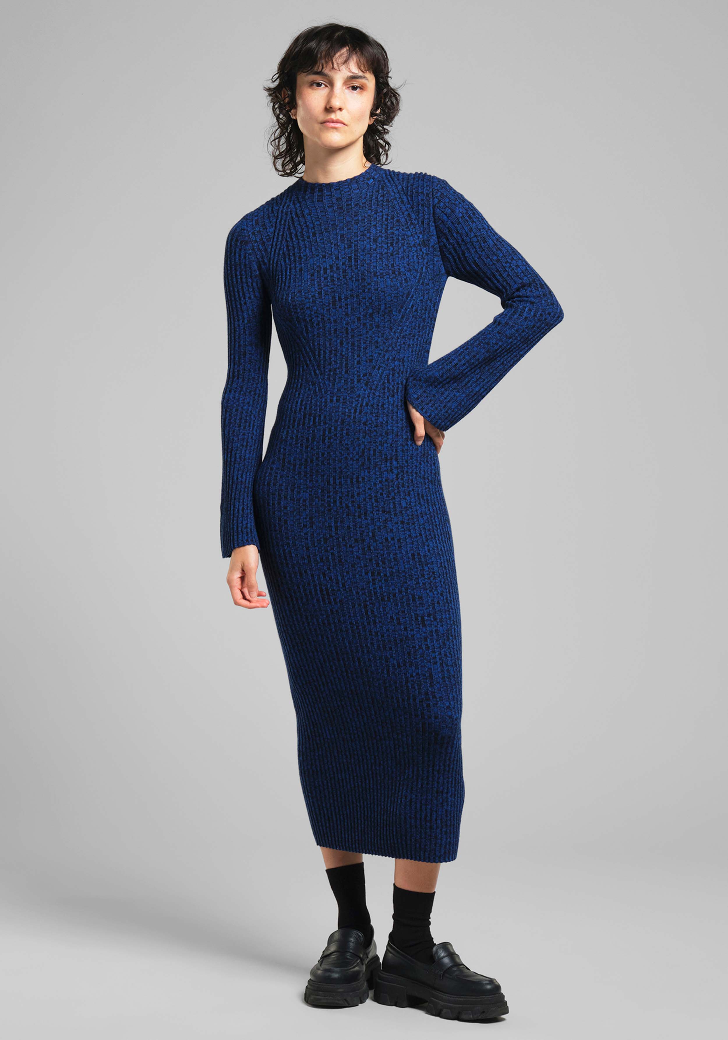 Dedicated Kleid Vamlingbo Black Blue