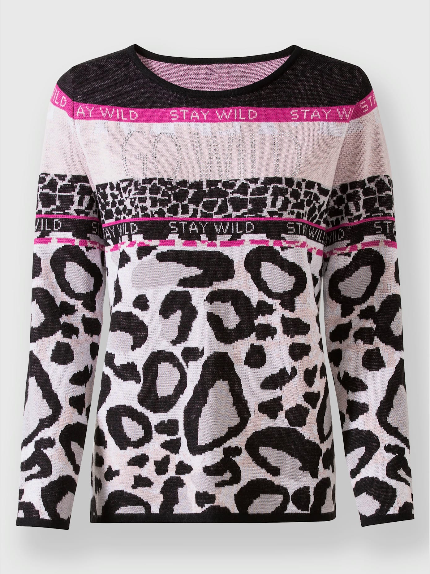 Pull jacquard mélange raffiné de motifs jacquard