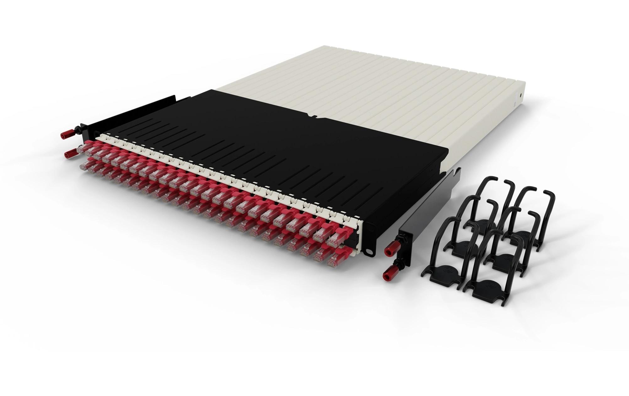 patchbox.one / 30RU / Cat 6A, UTP, 1.8 m, Rot<br>All-in-One Lösung für Ordnung im Netzwerkschrank