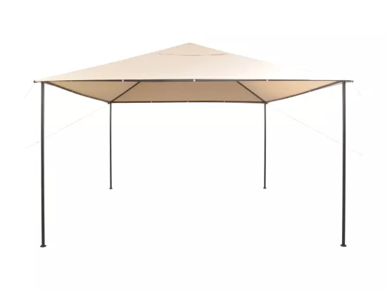 Chapiteau tente 4 x 4 m Acier Beige