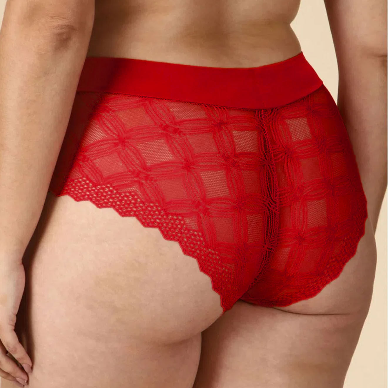 Liz Shorty en dentelle Lison rose