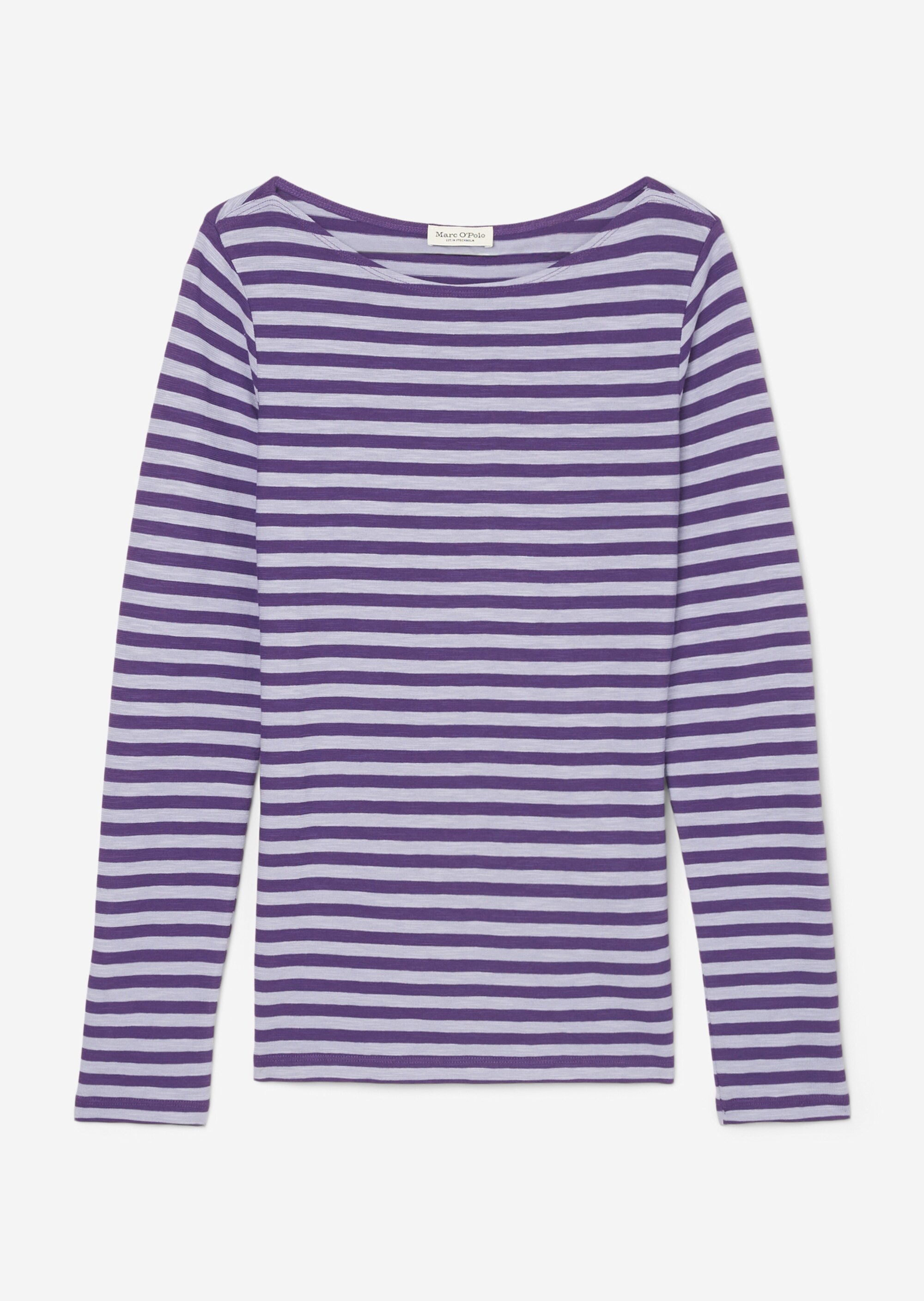 Ringel-Longsleeve regularaus Slubjersey