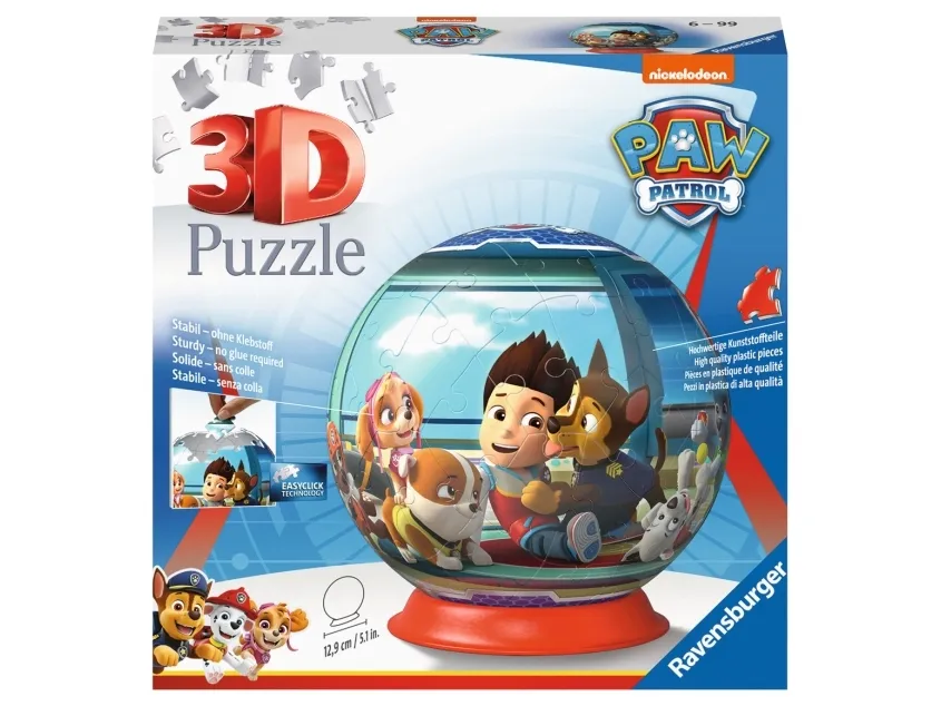 Paw Patrol 3D Puzzle-Ball - 72 brikker