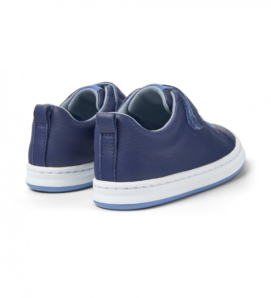 Tênis Camper Runner Four FW em couro azul marinho
