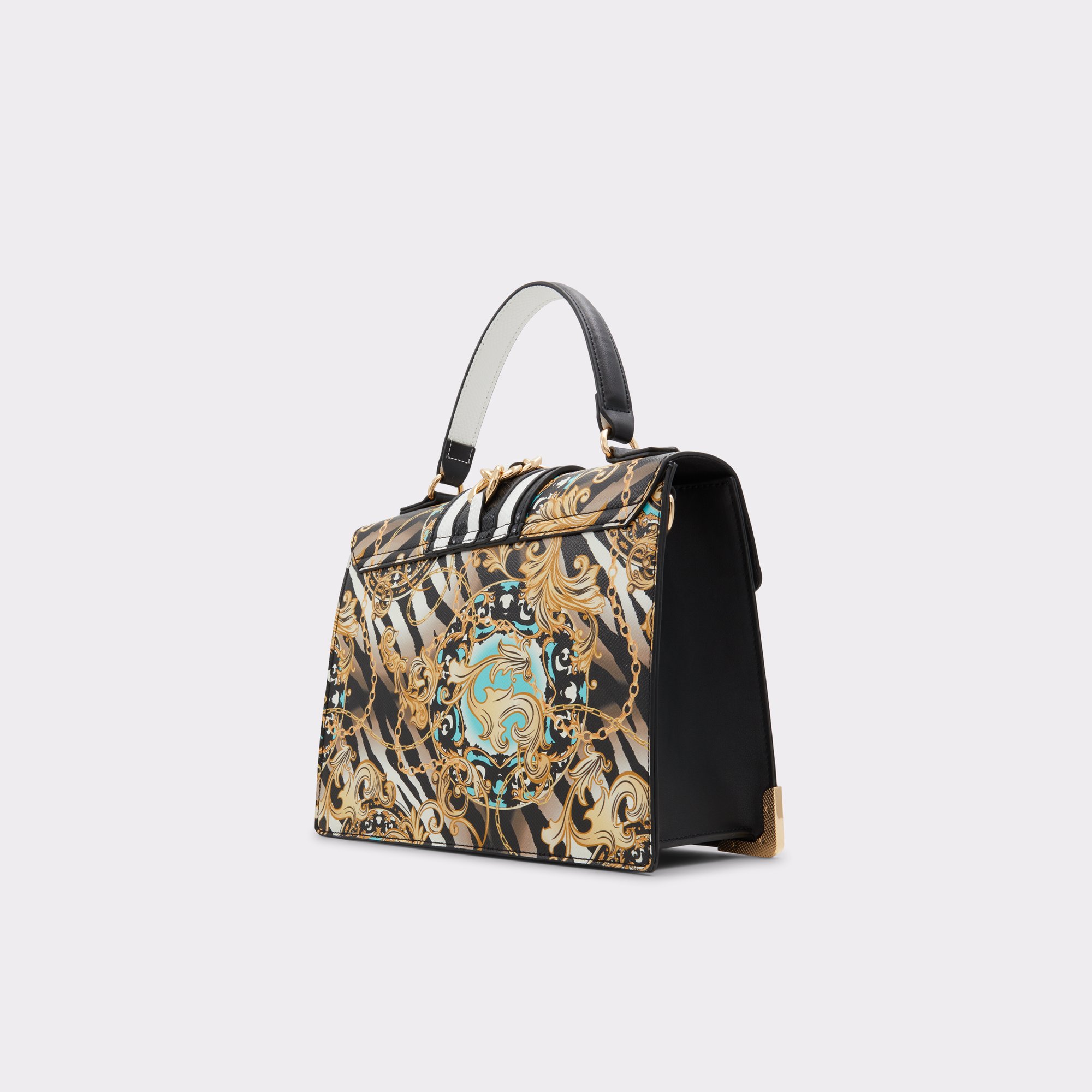 Baroo Black Multi Women Top Handle Bags