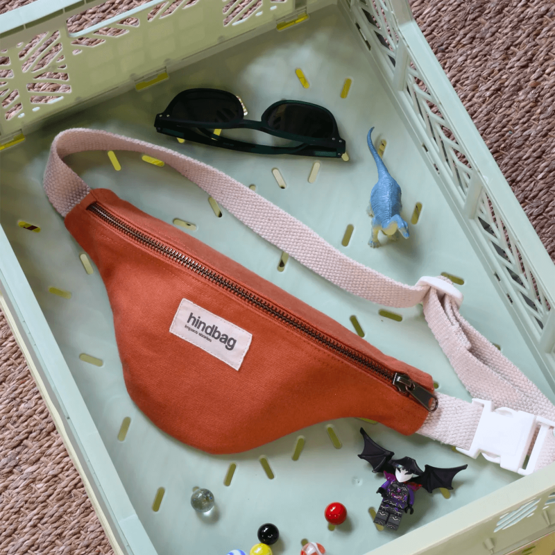 Sac banane enfant Augustin 27 cm Sienne