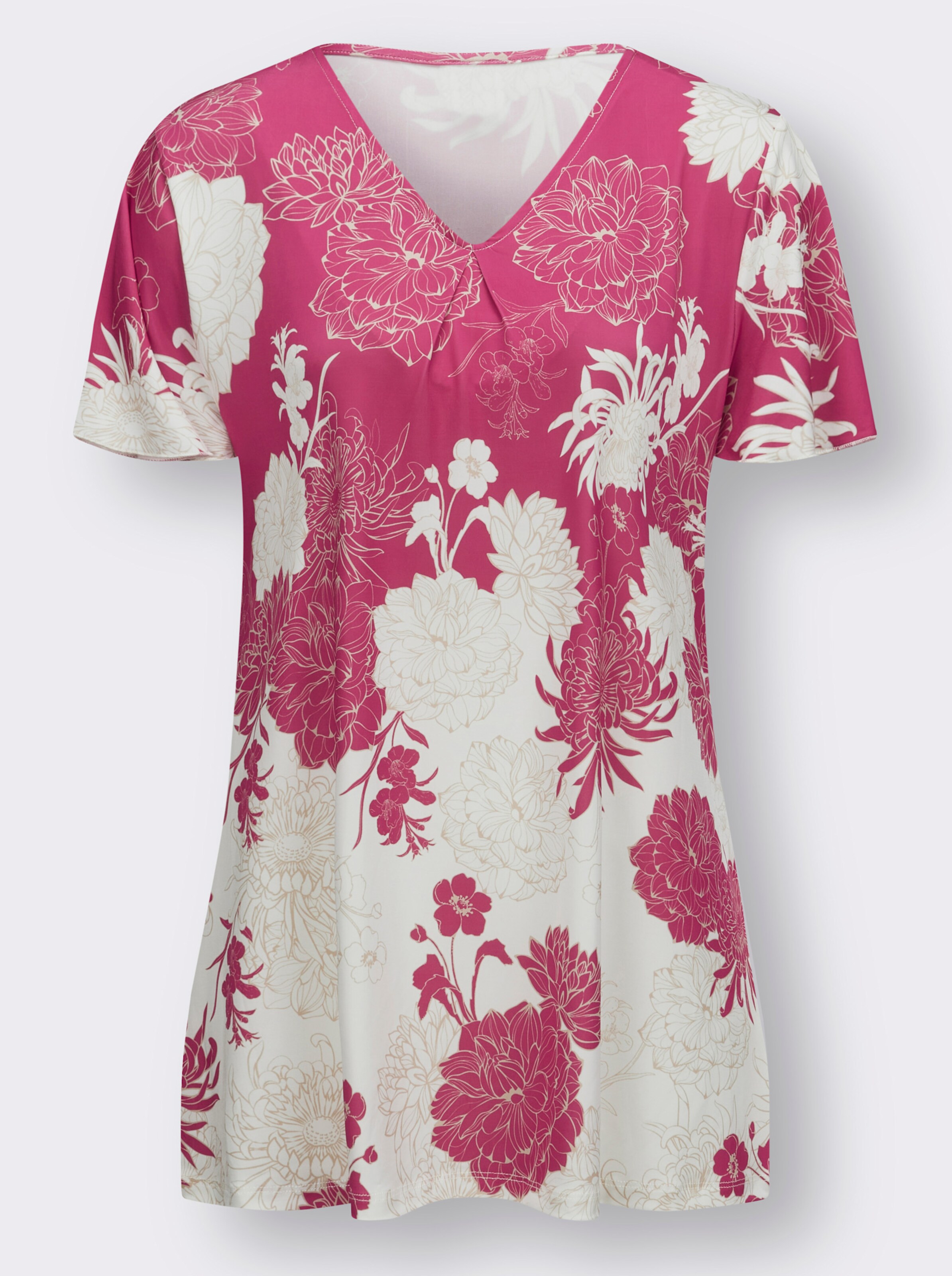 Longshirt mit figurschmeichelnden Details