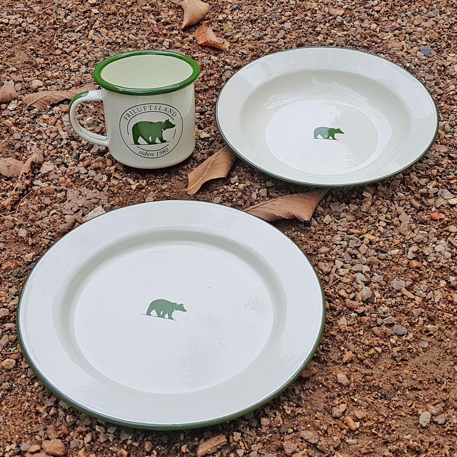 Friluftsland Enamel Bowl Bear Logo