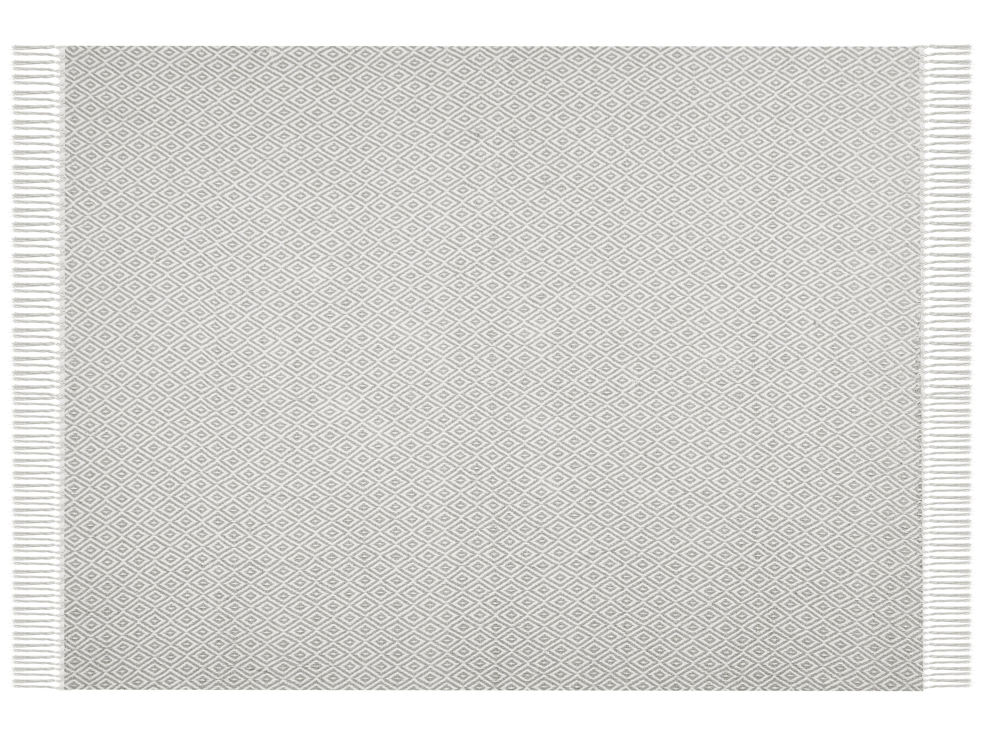 Plaid MITYAL Katoen 125 x 150 cm Taupe