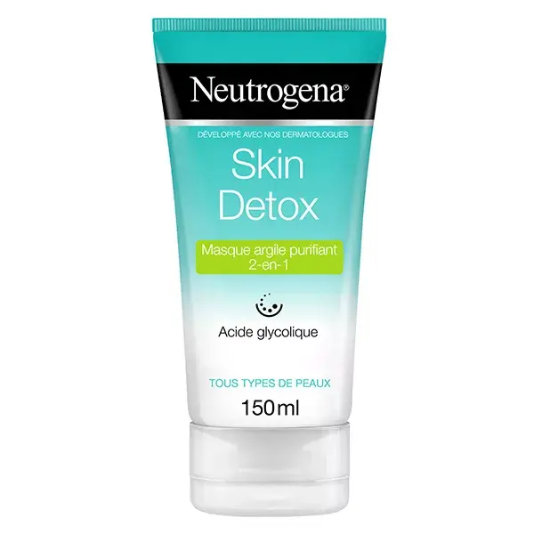 Máscara de Argila Purificante 2 em 1 Neutrogena Skin Detox 150ml