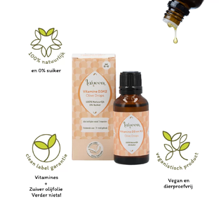Laveen Vitamine D3K2 Olijfolie Druppels 30ML