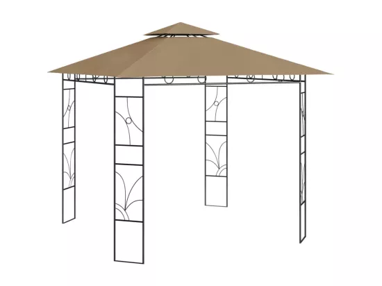 Belvédère 3x3x2,7 m Taupe 160 g/m²