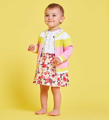 Marni Kleid - Weiß/Rosa m. Blumen