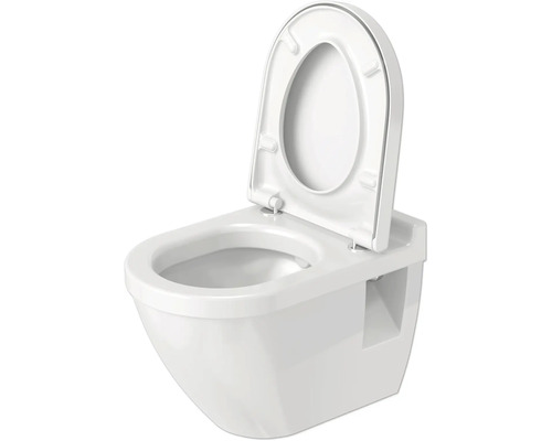 DURAVIT Starck 3 wandcloset, diepe spoeling, met rand, glanzend wit, zonder toiletzitting, 2200090000