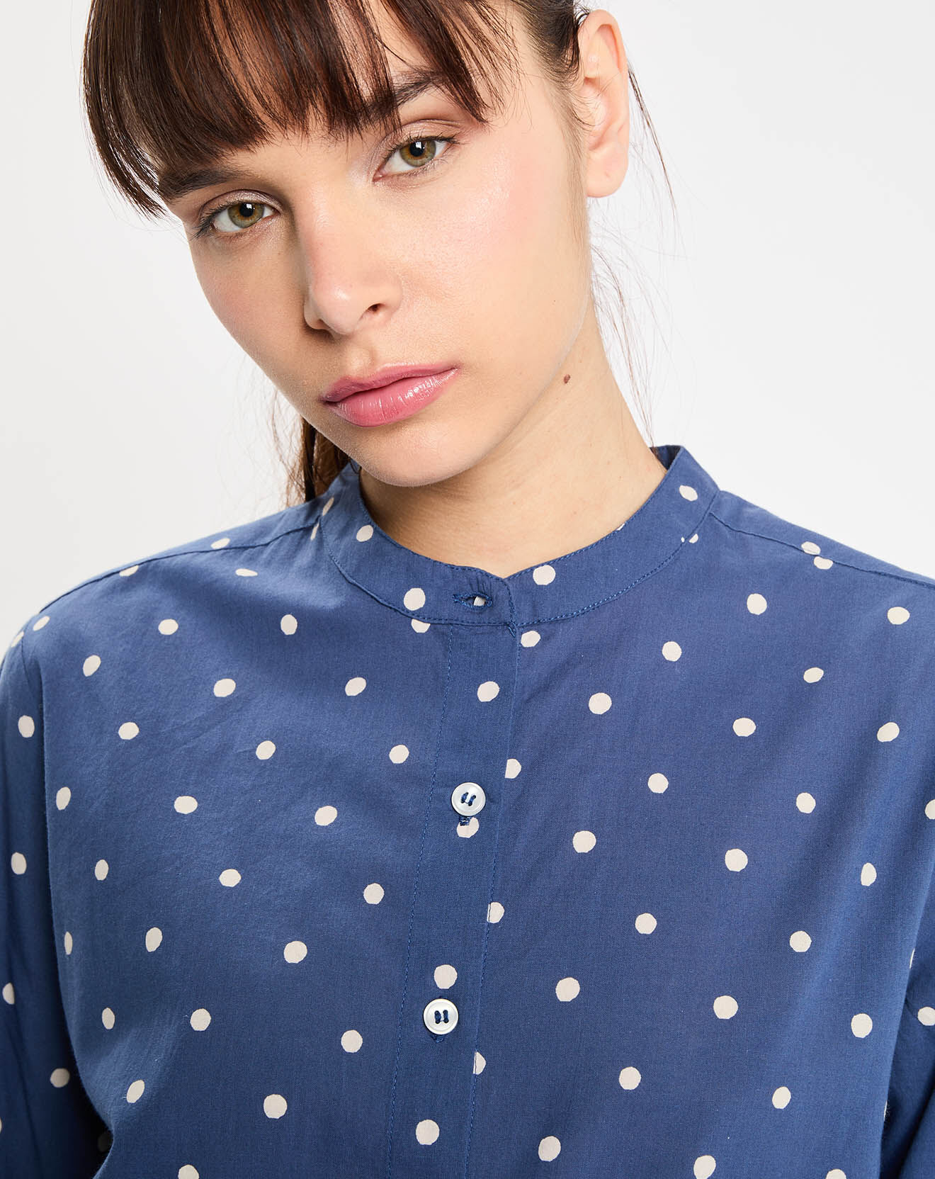 Jodhpur Chemise Radja indigo bleu/écru