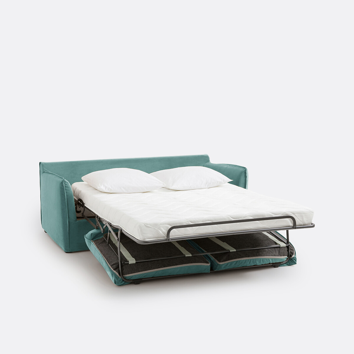 LA REDOUTE INTERIORS<br>Sofá-cama H14 cm, veludo, Odna