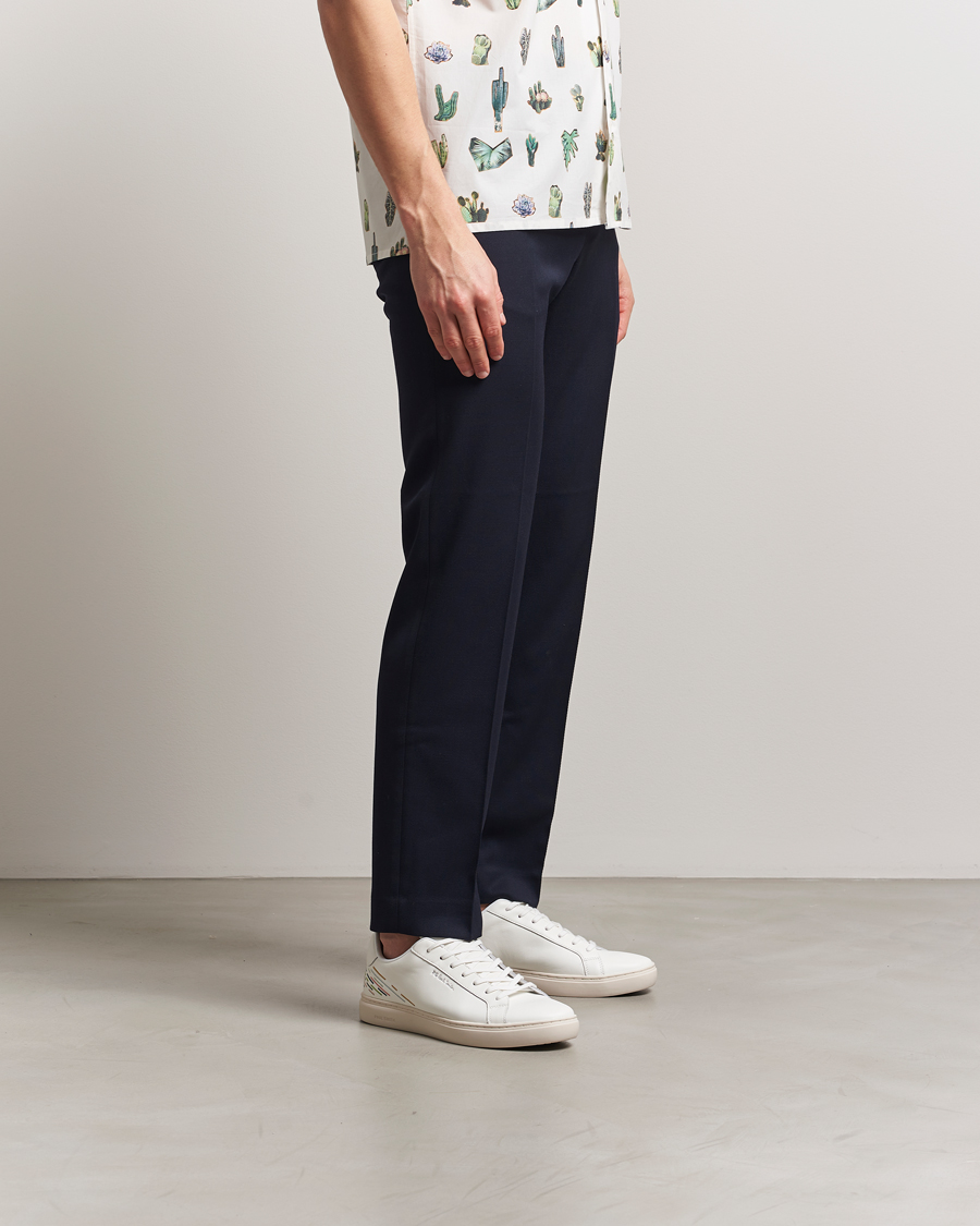PS Paul Smith Rex Embroidered Leather Sneaker White