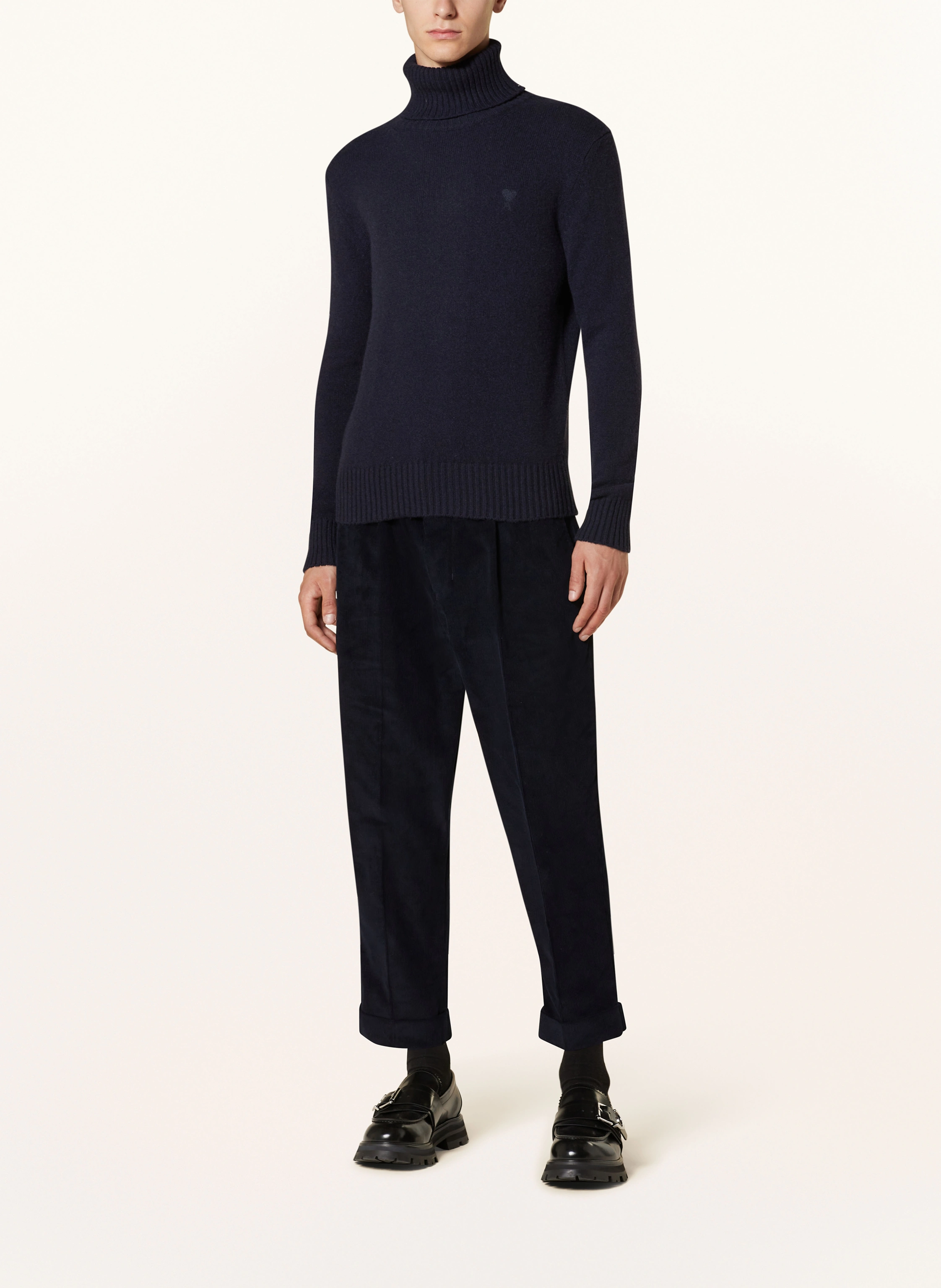 AMI PARIS Rollkragenpullover aus Cashmere