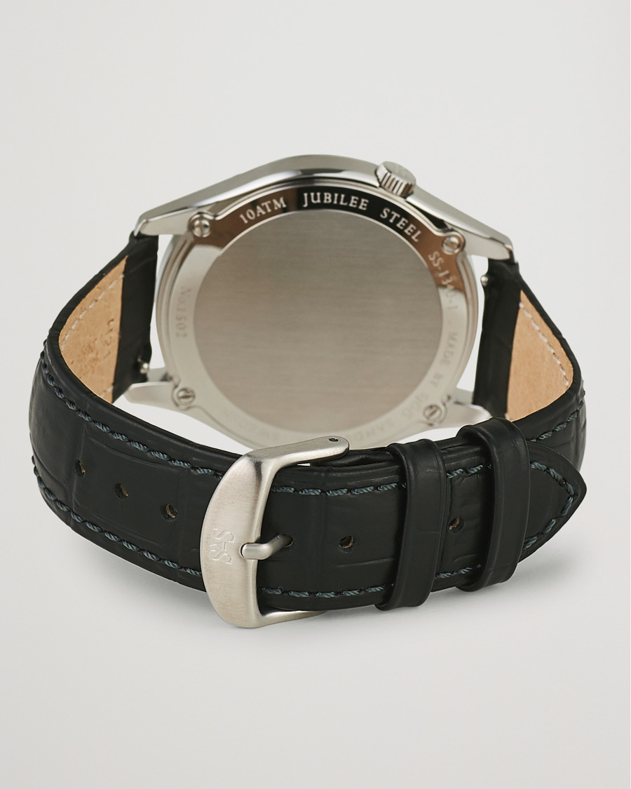 Sjöö Sandström Jubilee Steel Quartz 40mm White/Black Calf