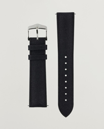 HIRSCH Arne Sailcloth Effect Performance Watch Strap Black