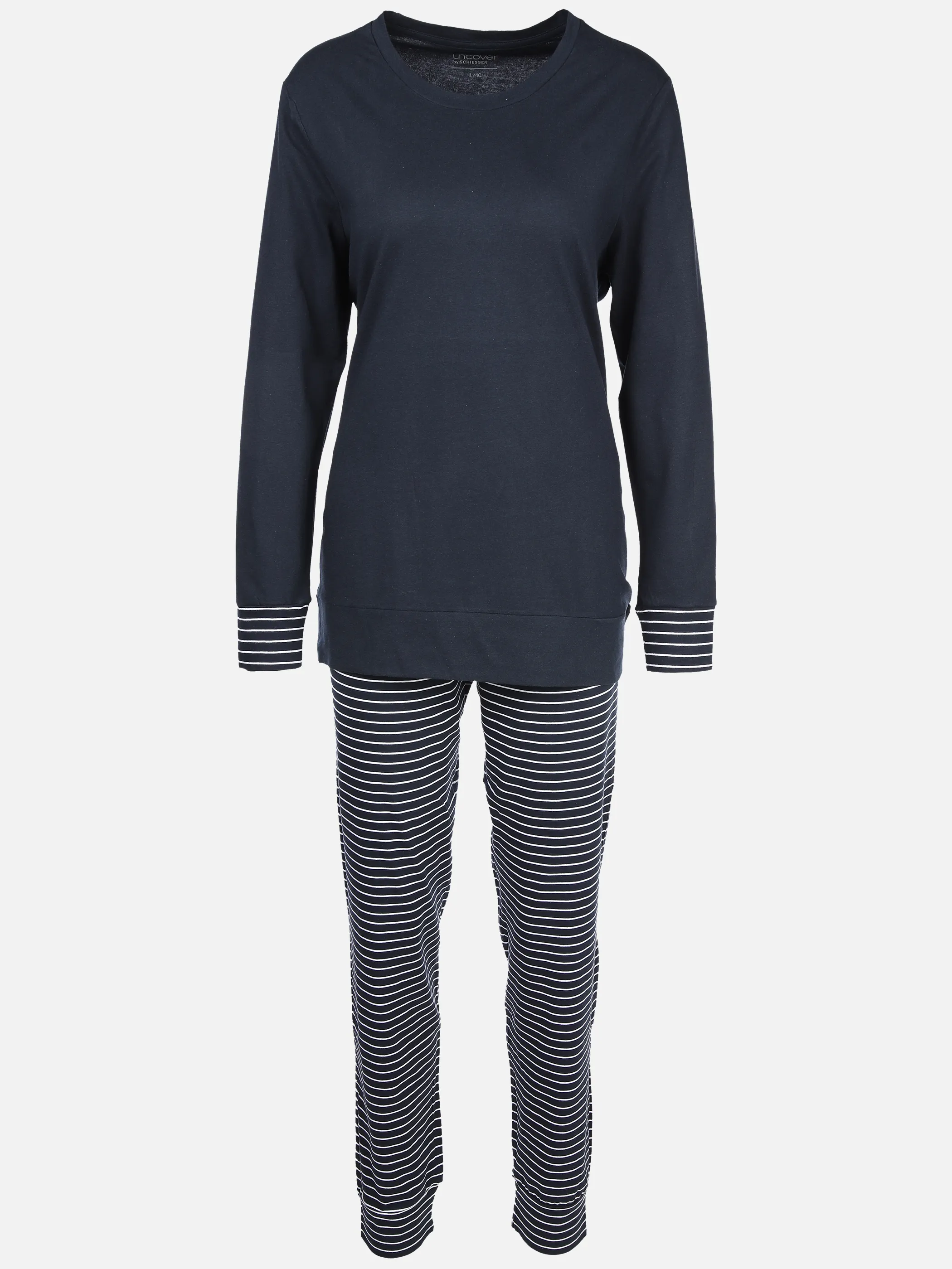 Damen Pyjama mit Streifen