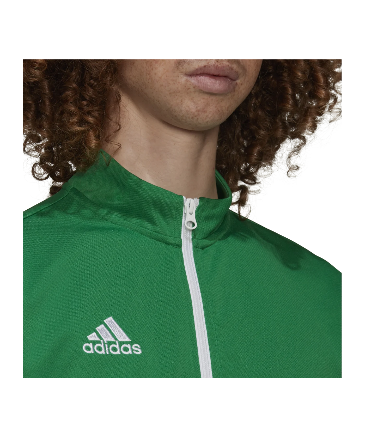 adidas Entrada 22 TK Trainingsjacke Grün Weiss