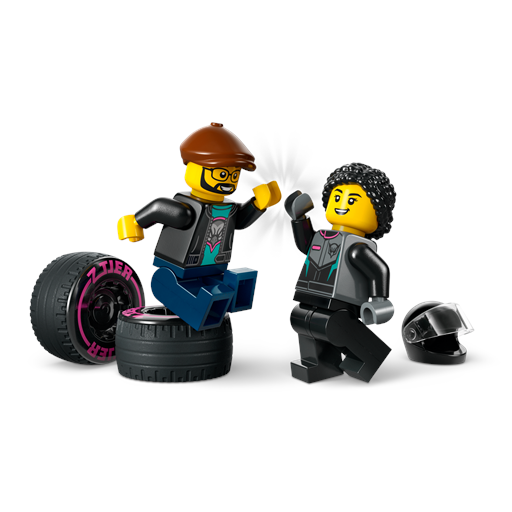 LEGO City Racerbil Og Transporter - 60406