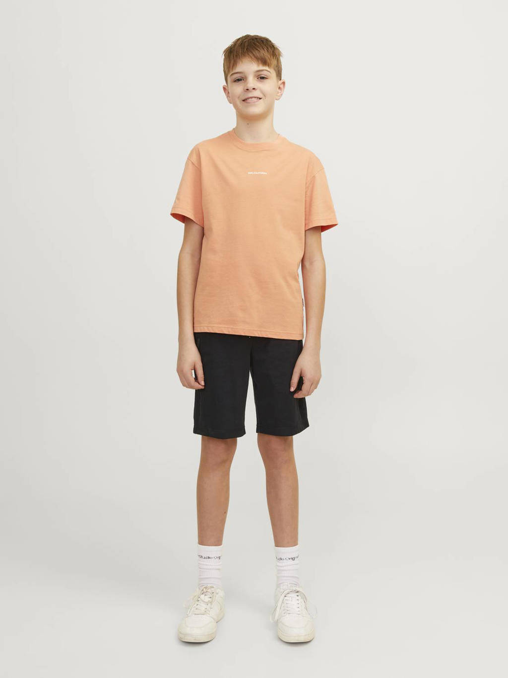 JACK & JONES sweatshort JPSTENCLOUD zwart
