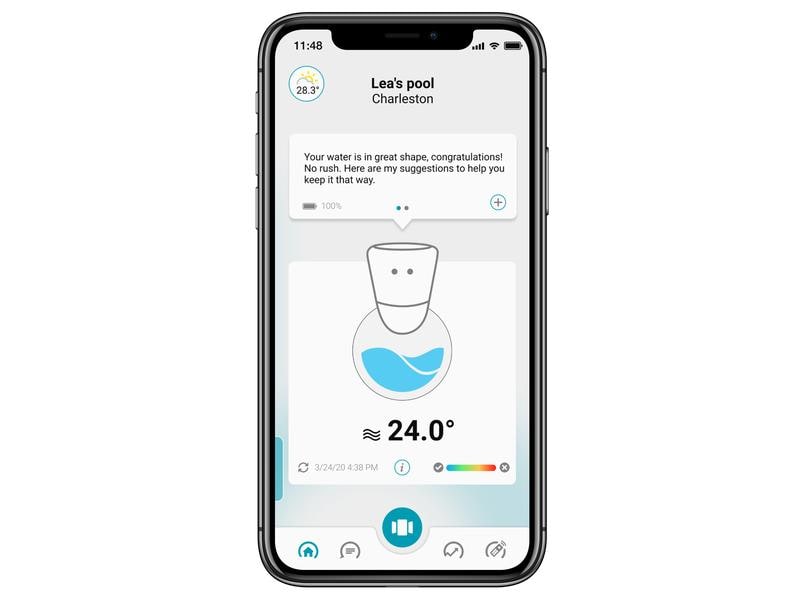 Ondilo Messgerät ICO Pool Chlor und Brom Wasserqualitätsüberwachungsgerät für Spa und Pools