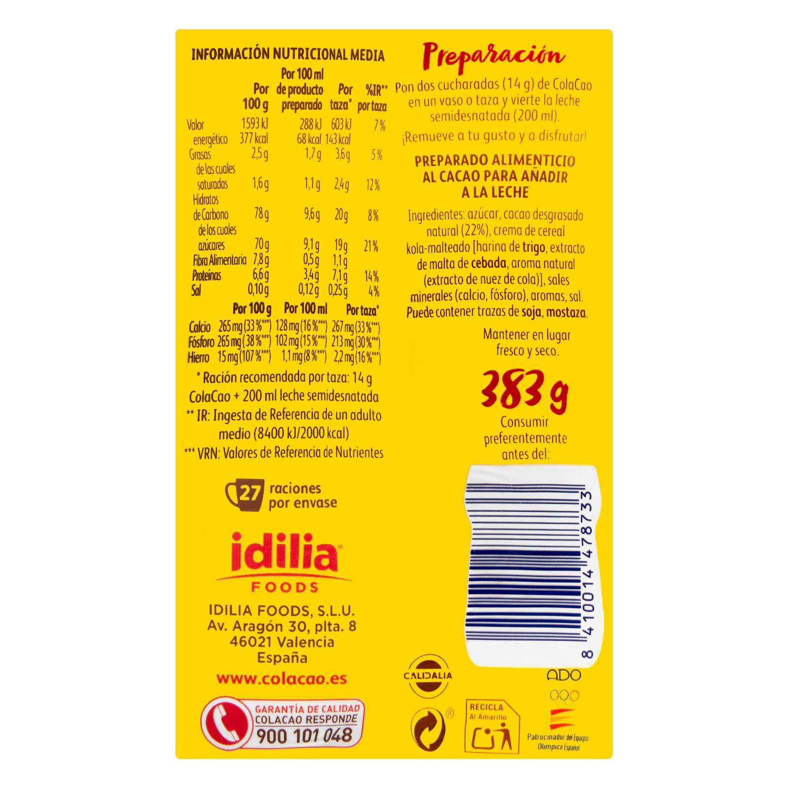 Cacao soluble original ColaCao