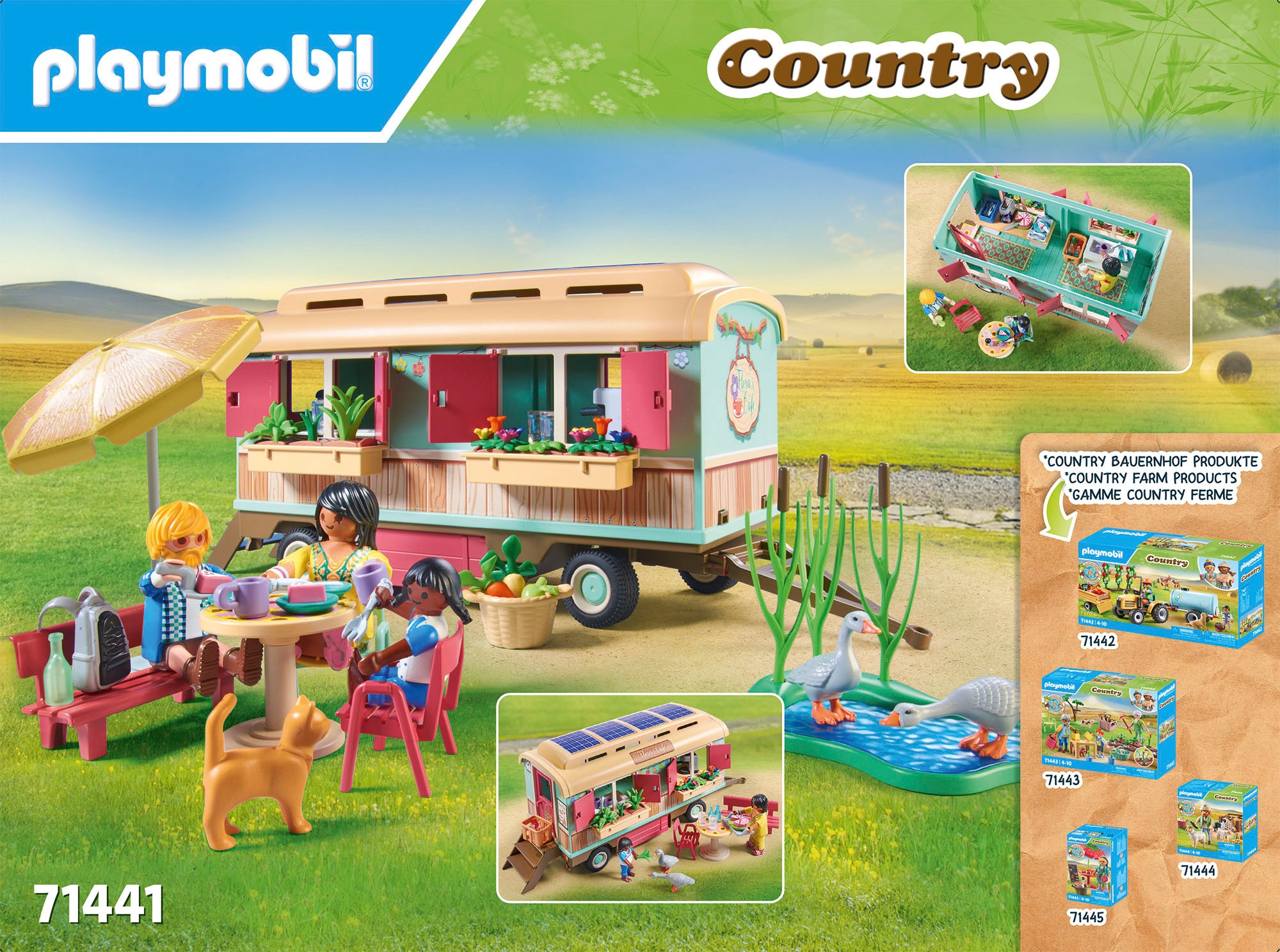 Playmobil® Konstruktions-Spielset »Gemütliches Bauwagencafé (71441), Country« teilweise aus recyceltem Material; Made in Germany