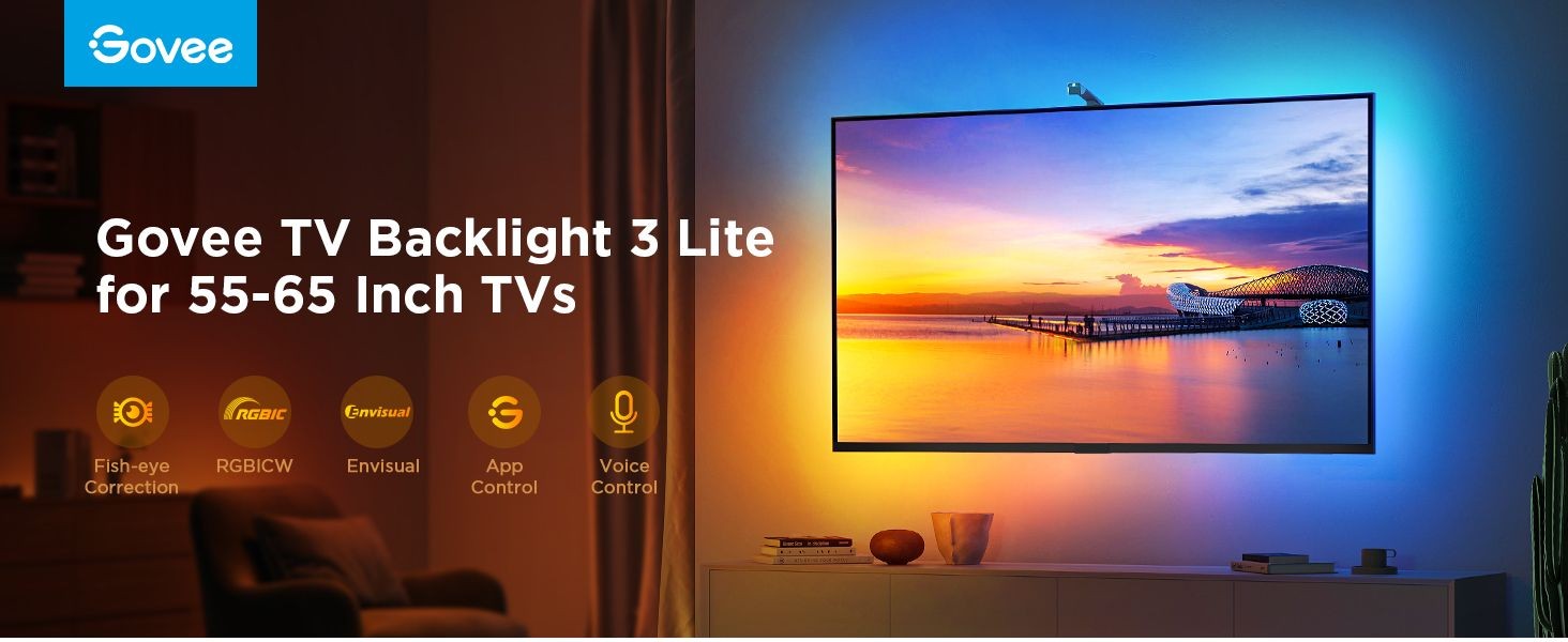 Govee - Envisual TV-baggrundsbelysning (75~85 tommer)