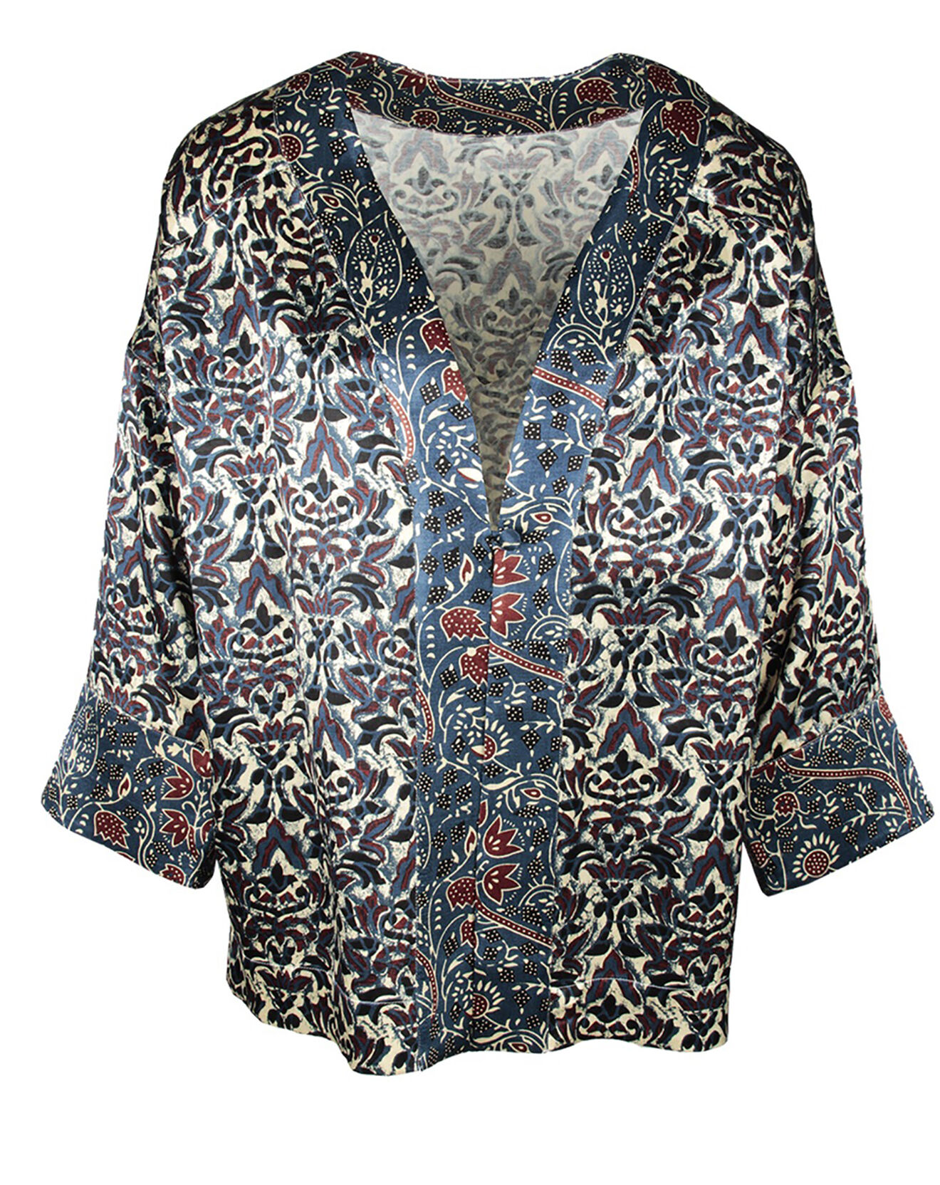 Lauren Vidal Veste Lou imprimée bleue
