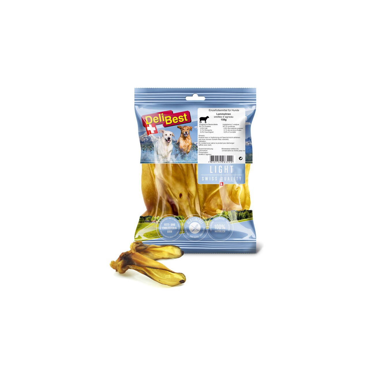 DeliBest Light Lammohren 150g
