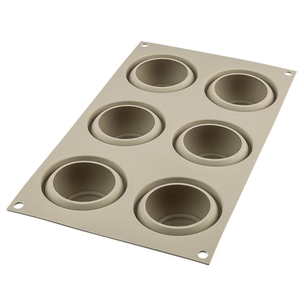 Moule silicone 6 mini gâteaux Girotondo spirale Silikomart