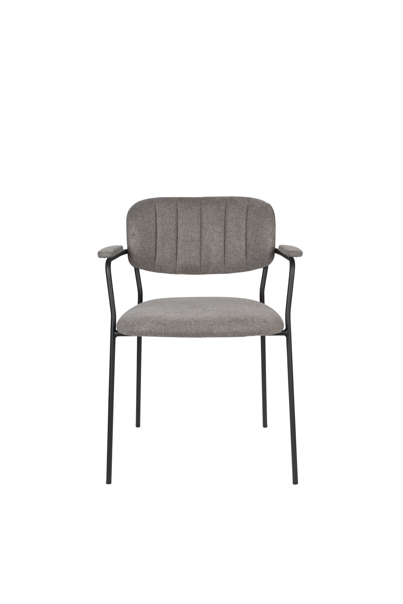 Housecraft living armstoel Jolien (set van 2) zwart/grijs