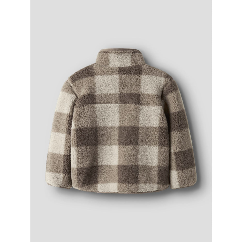 Køb Name It Fossil Nmmmonico Sherpa Jakke Check