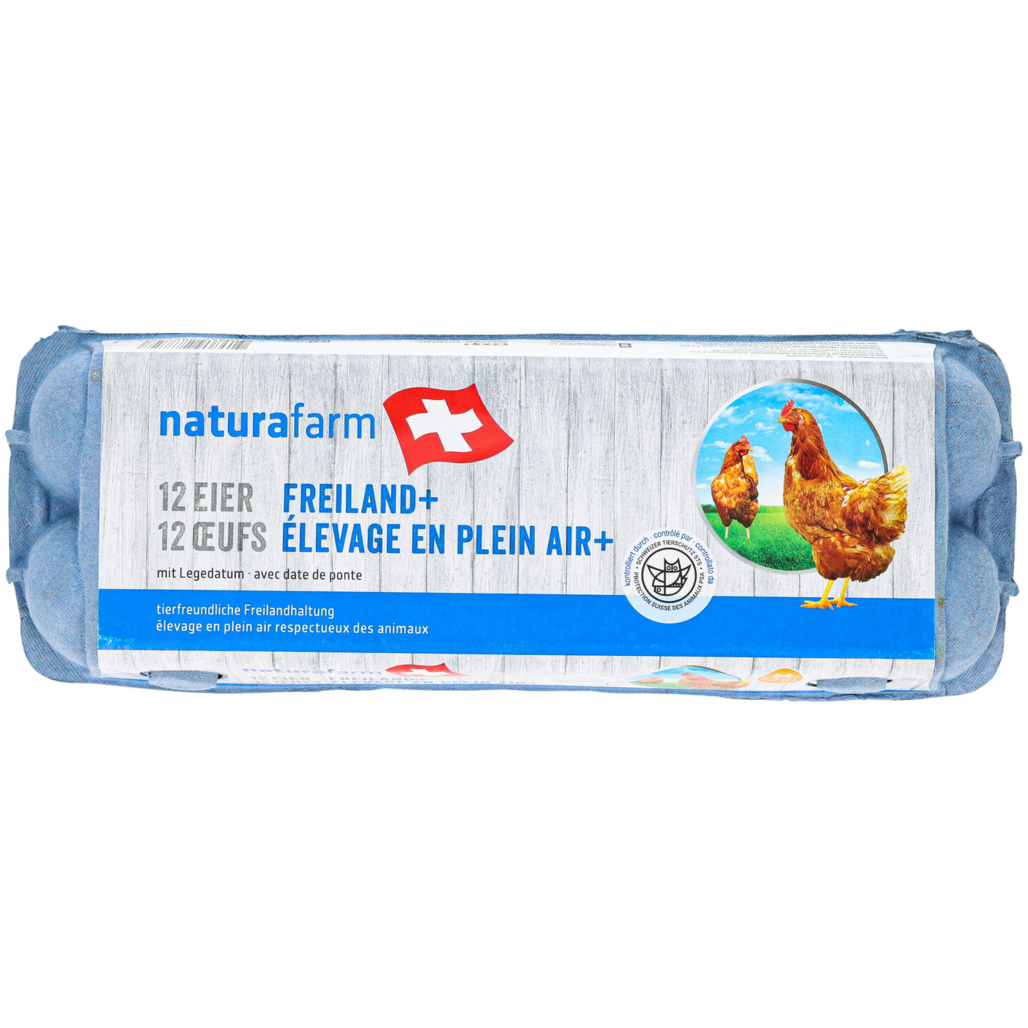 Naturafarm Eier aus Freilandhaltung 53g+ 12 Stück