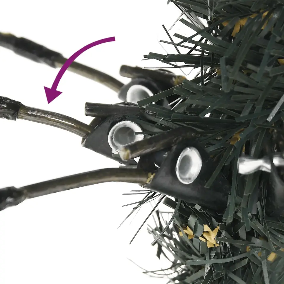 vidaXL kerstboom met standaard 240 cm PVC groen