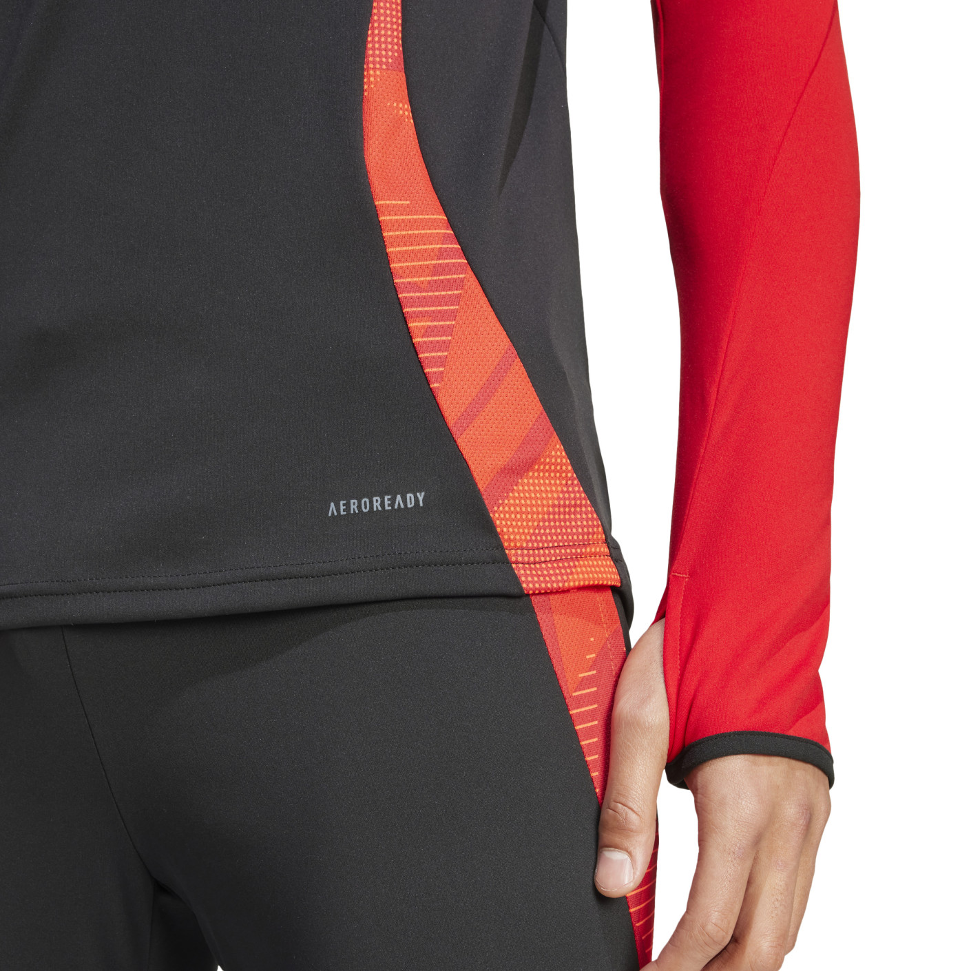 Adidas België Trainingstrui 1/4-Zip 2024-2026 Zwart Rood Goud