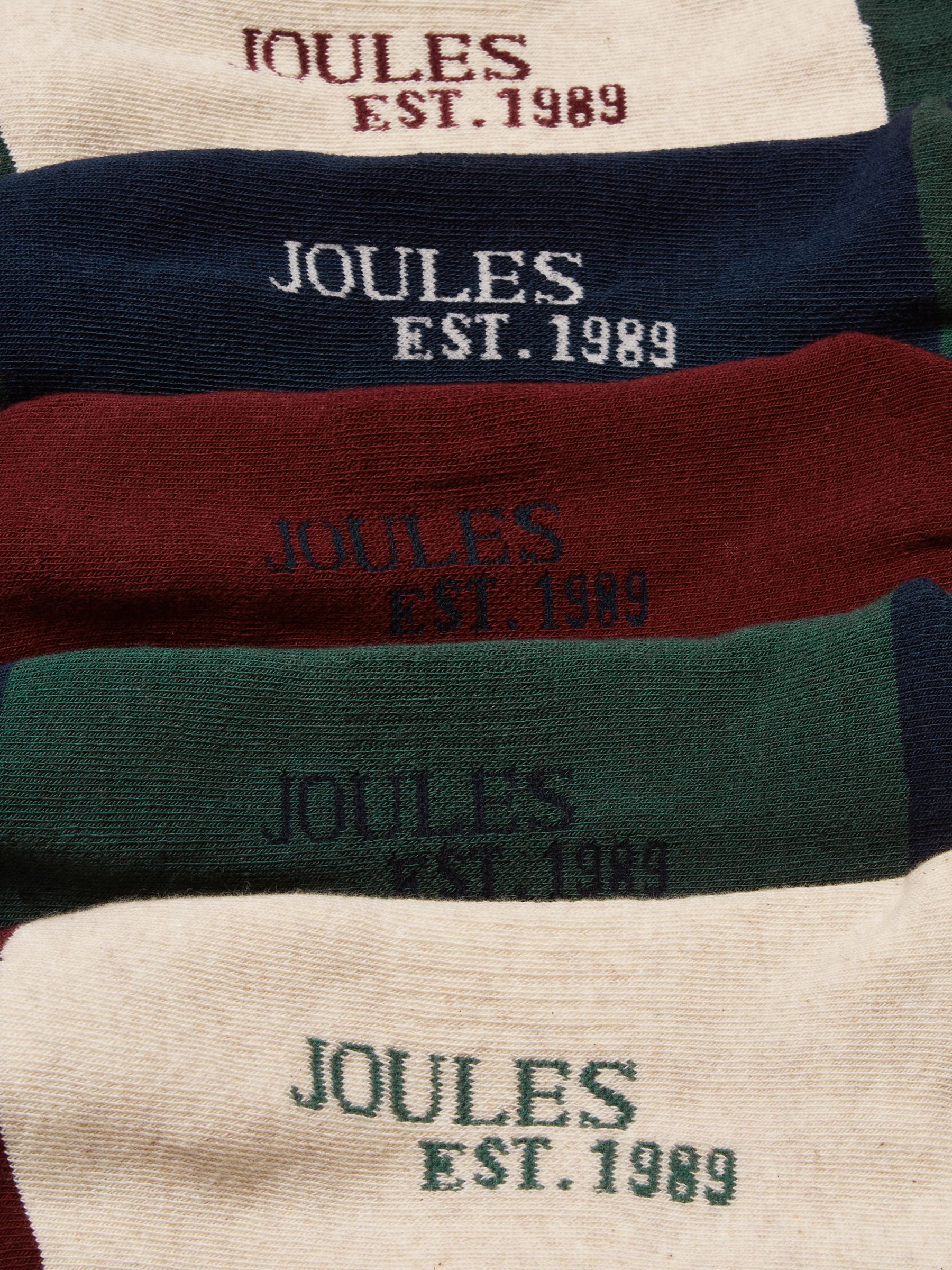 Joules Men's Volley Tennis Socks 5 Pack (size 7-12)